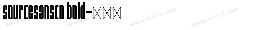 sourcesanscn bold字体转换